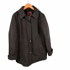 Giacca Black Quilted Lined Medium Jacket Warm Winter Coat